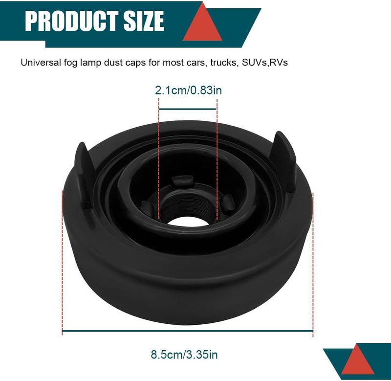 Lyxheth 2PCS Car Headlight Dust Caps, Headlight Dust Cover, Car H4 LED Light Dust Cover with 20mm Hole, Front Rubber Headlamp Dust Cover Car Accessories Replacement for Honda Kia Nissan Hyundai - Image 2